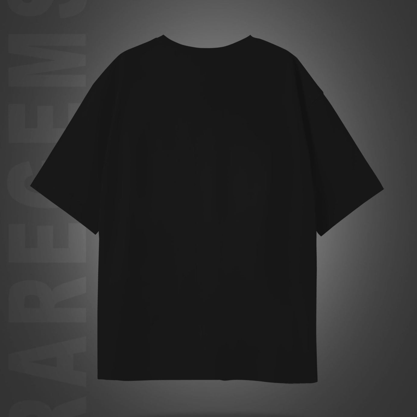 Black Half Sleeves Round Neck Find Something Positive Printed Oversized T-Shirt