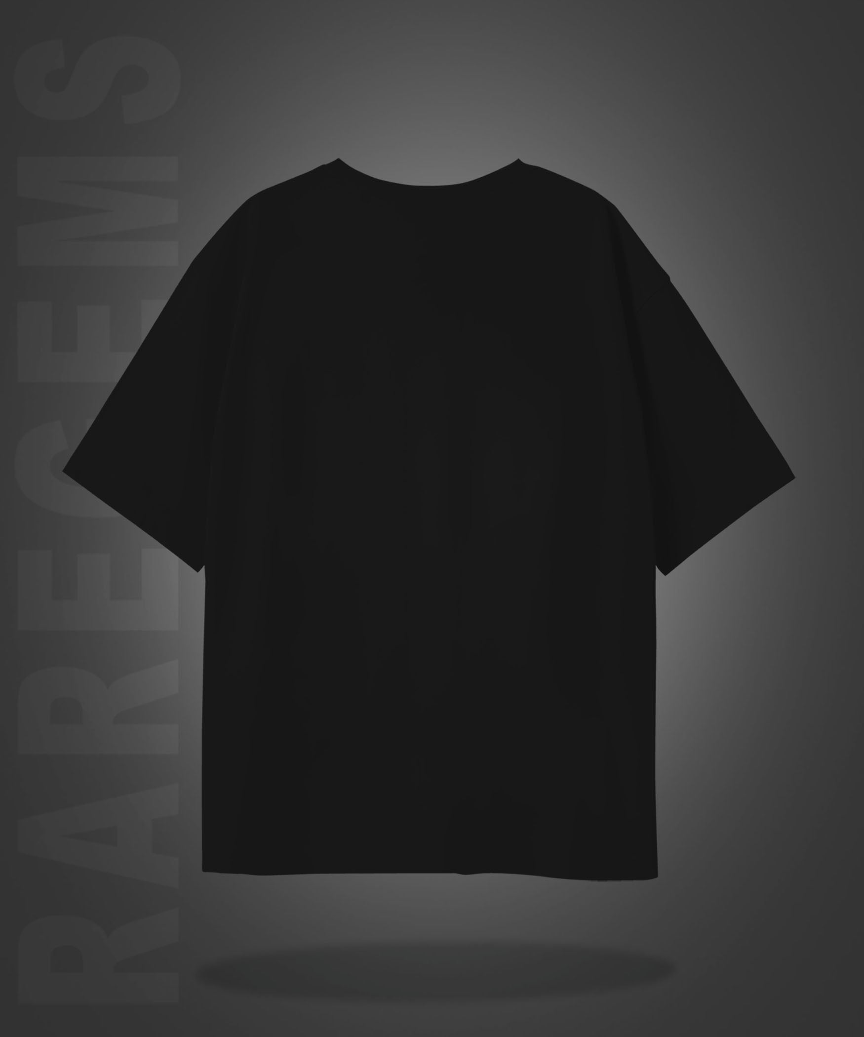 Black Half Sleeves Round Neck Find Something Positive Printed Oversized T-Shirt