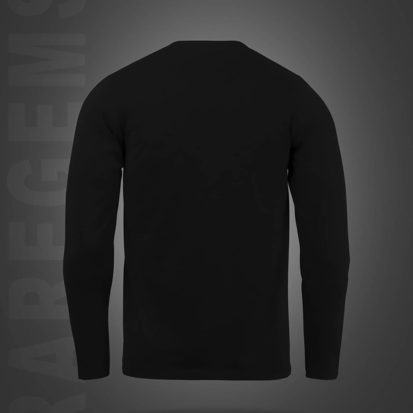 Black Round Neck Never Quit Brooklyn Printed Full Sleeves T-Shirt
