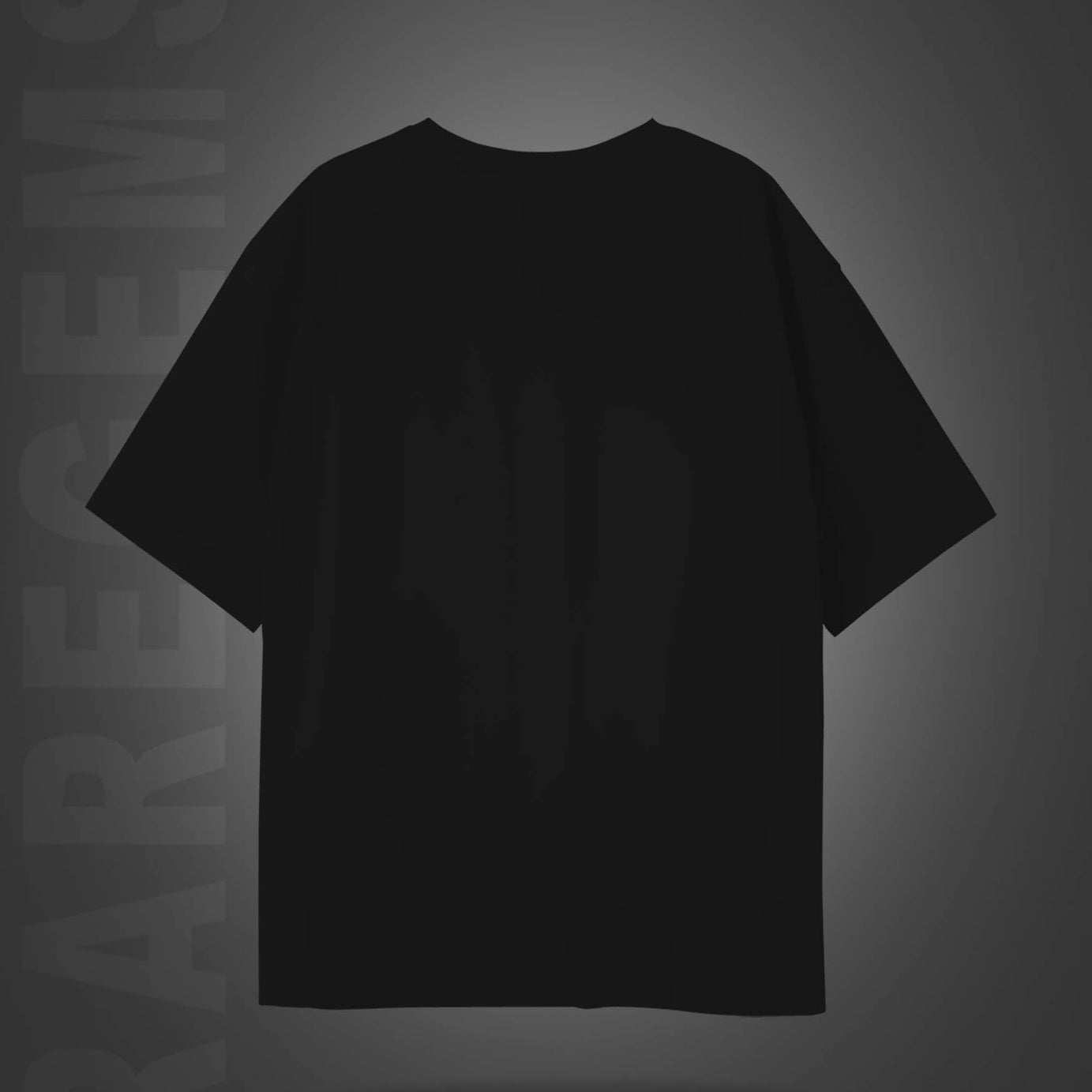Black Half Sleeves Round Neck Change The Rules Graffiti Printed Oversized T-Shirt