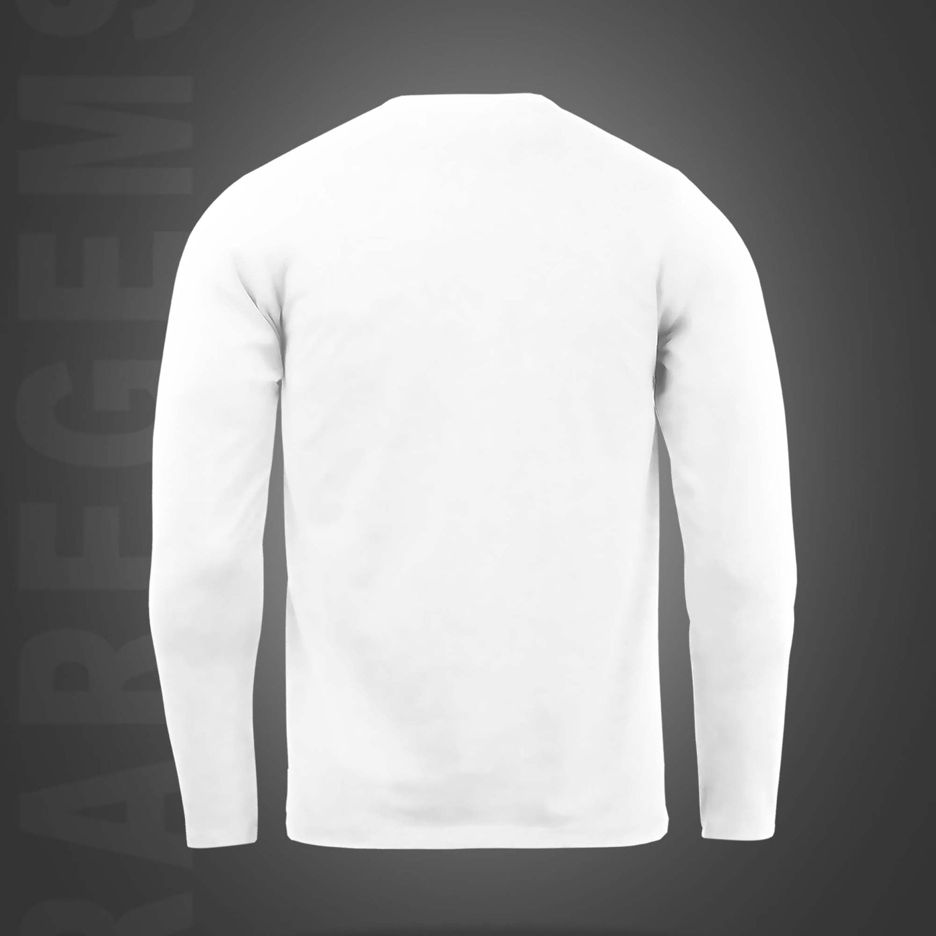 White Round Neck Think Positive Printed Full Sleeves T-Shirt