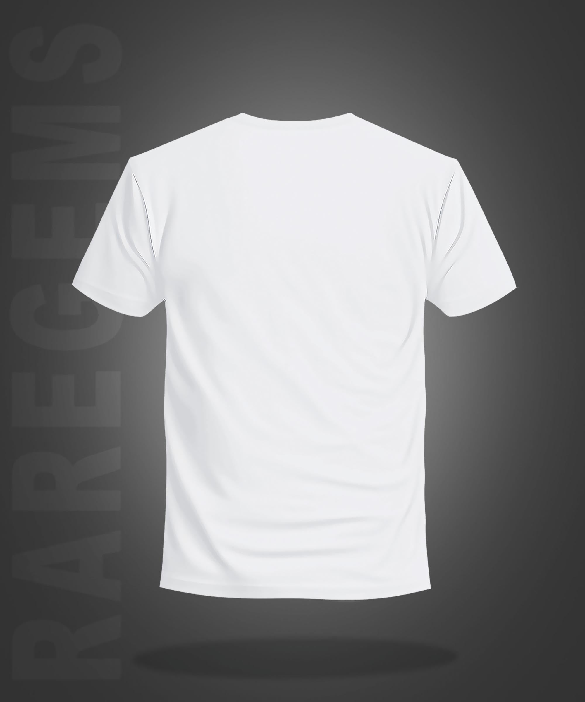 White Round Neck Half Sleeves Think Positive Printed Regular T-Shirt