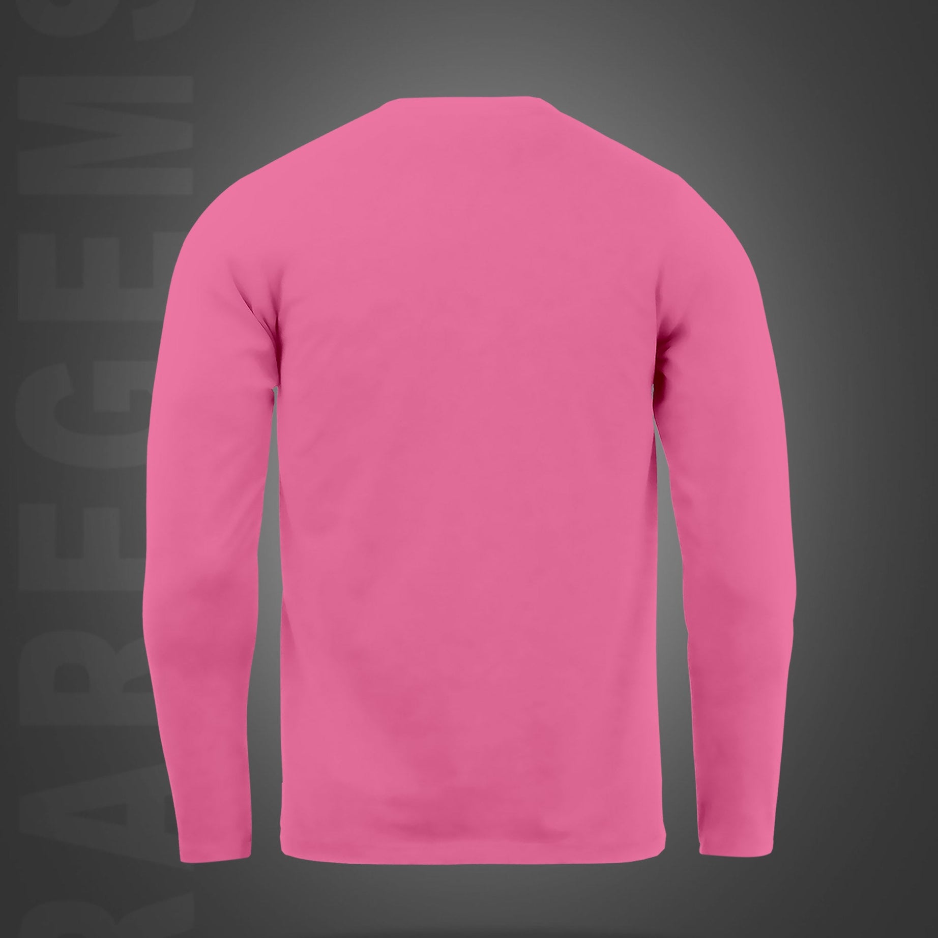 Pink Round Neck Pocket Cats Printed Full Sleeves T-Shirt