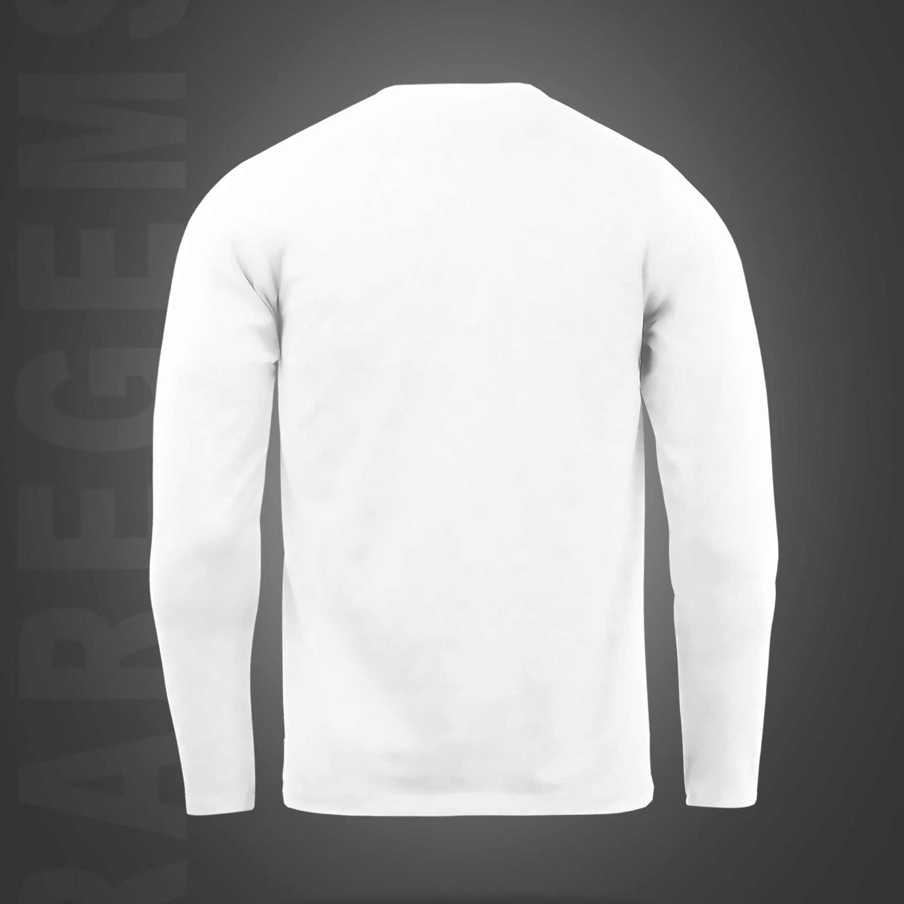 White Round Neck Pocket Cats Printed Full Sleeves T-Shirt