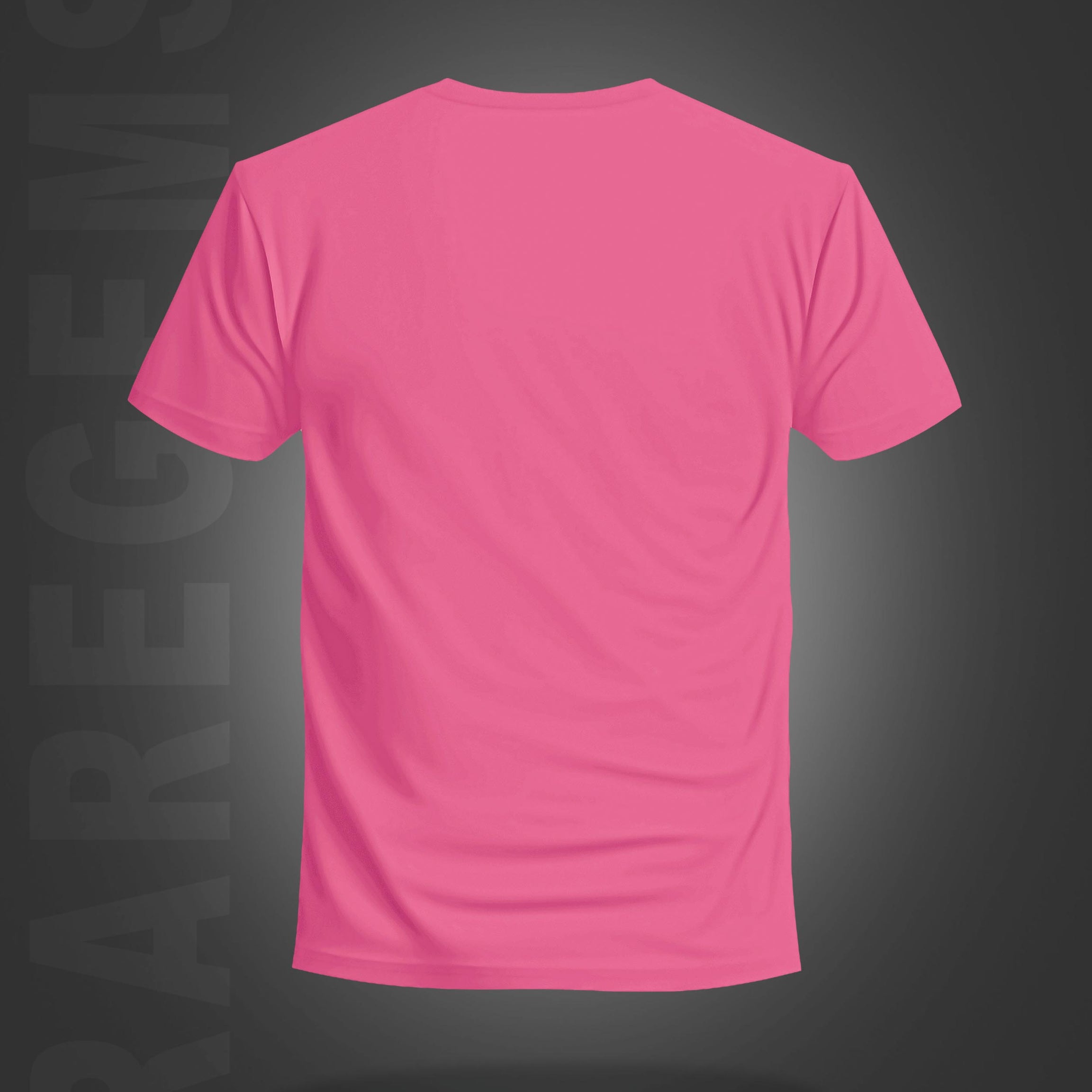 Pink Round Neck Half Sleeve Pocket Cats Printed Regular T-Shirt