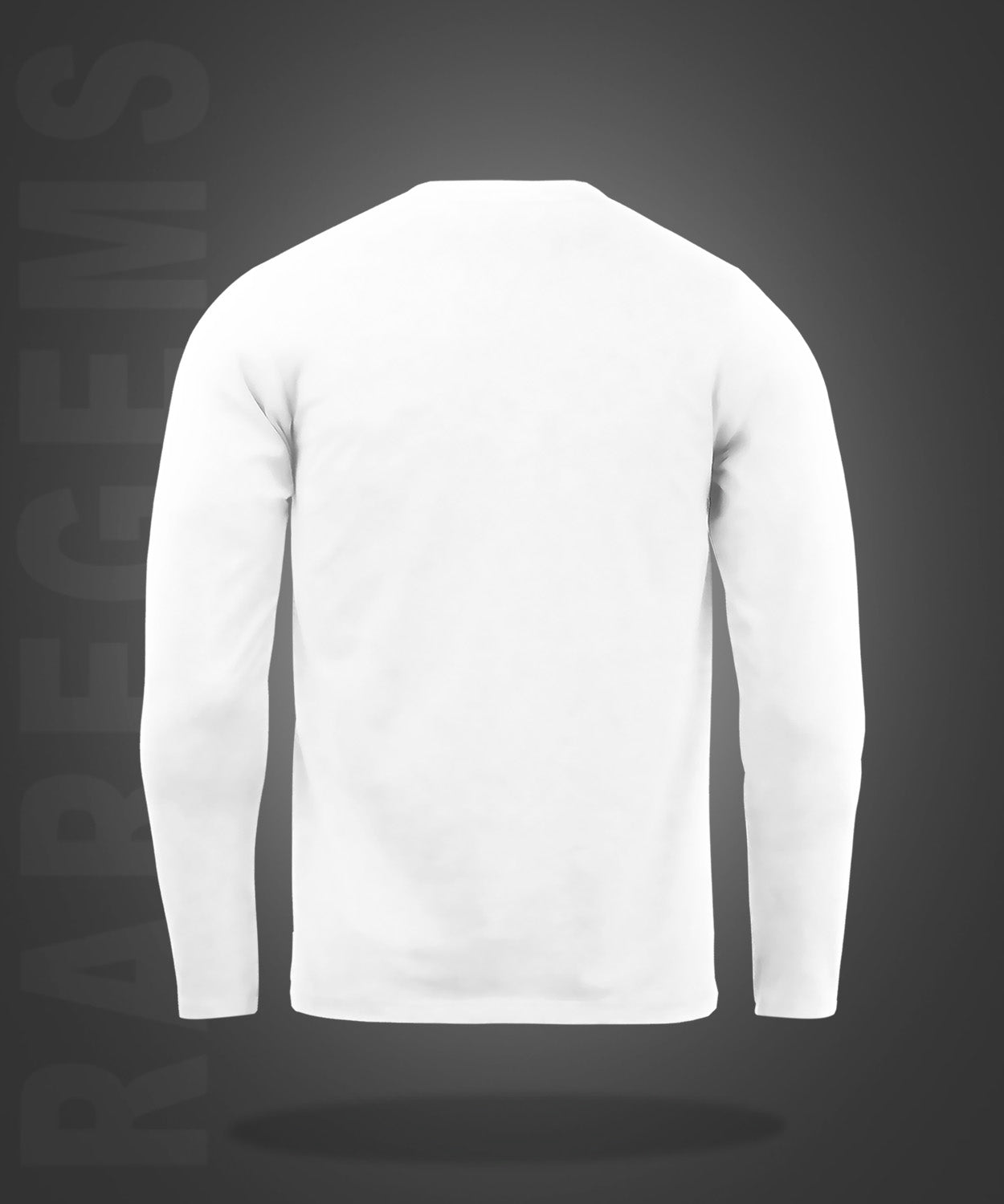 White Round Neck Keep Smile Printed Full Sleeves T-Shirt