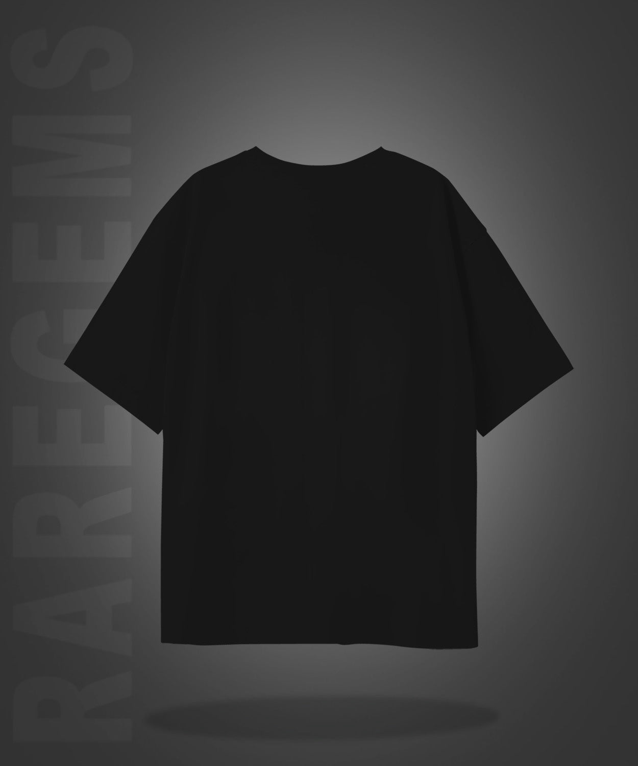 Black Half Sleeve Round Neck One Spooky Engineer Printed Oversized T-Shirt