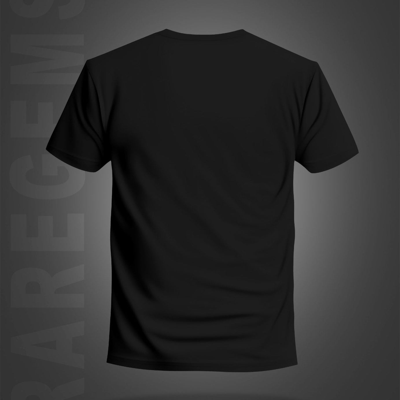 Black Half Sleeves Round Neck Bike And Rider Printed Regular T-Shirt