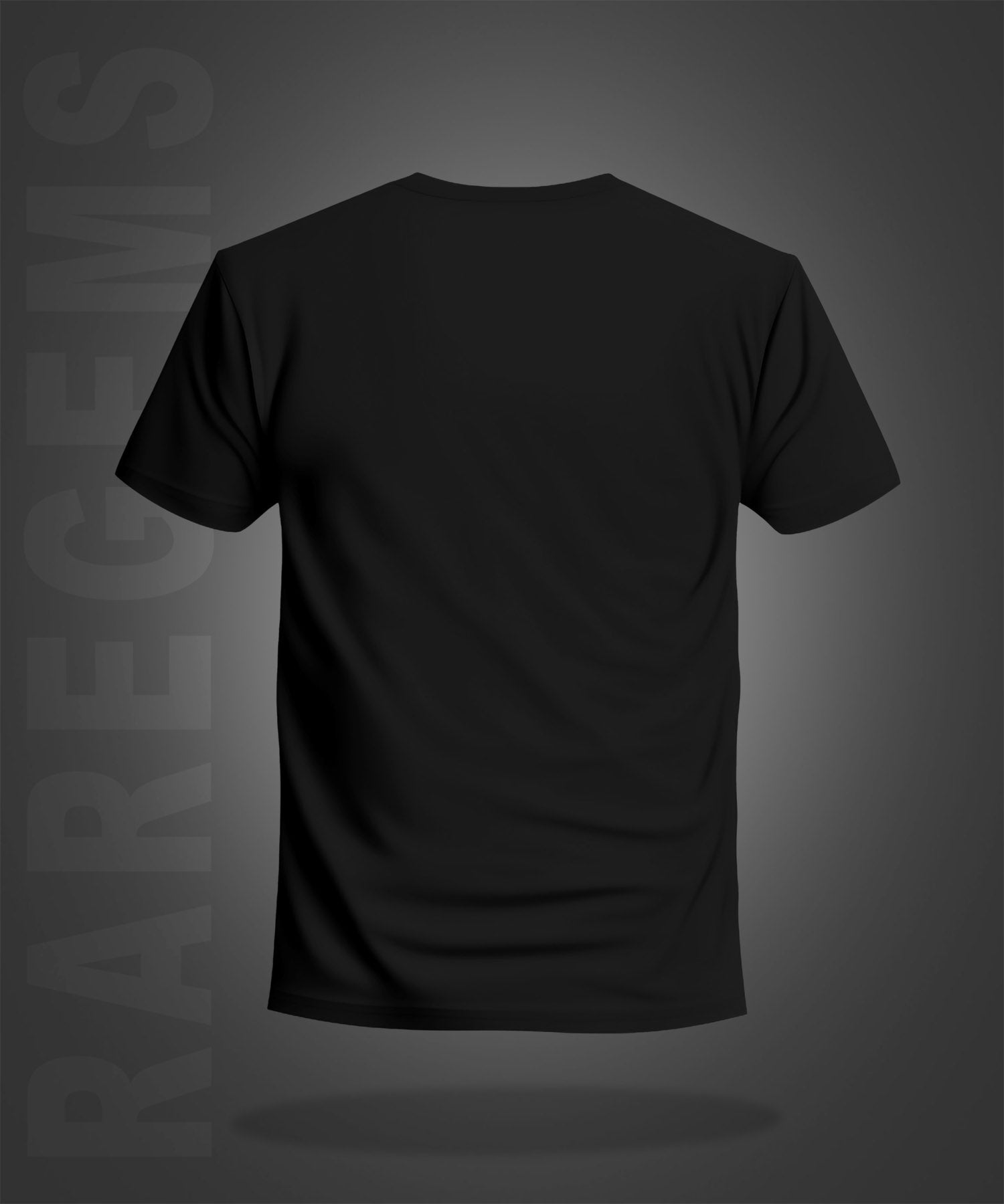 Black Half Sleeves Round Neck Bike And Rider Printed Regular T-Shirt