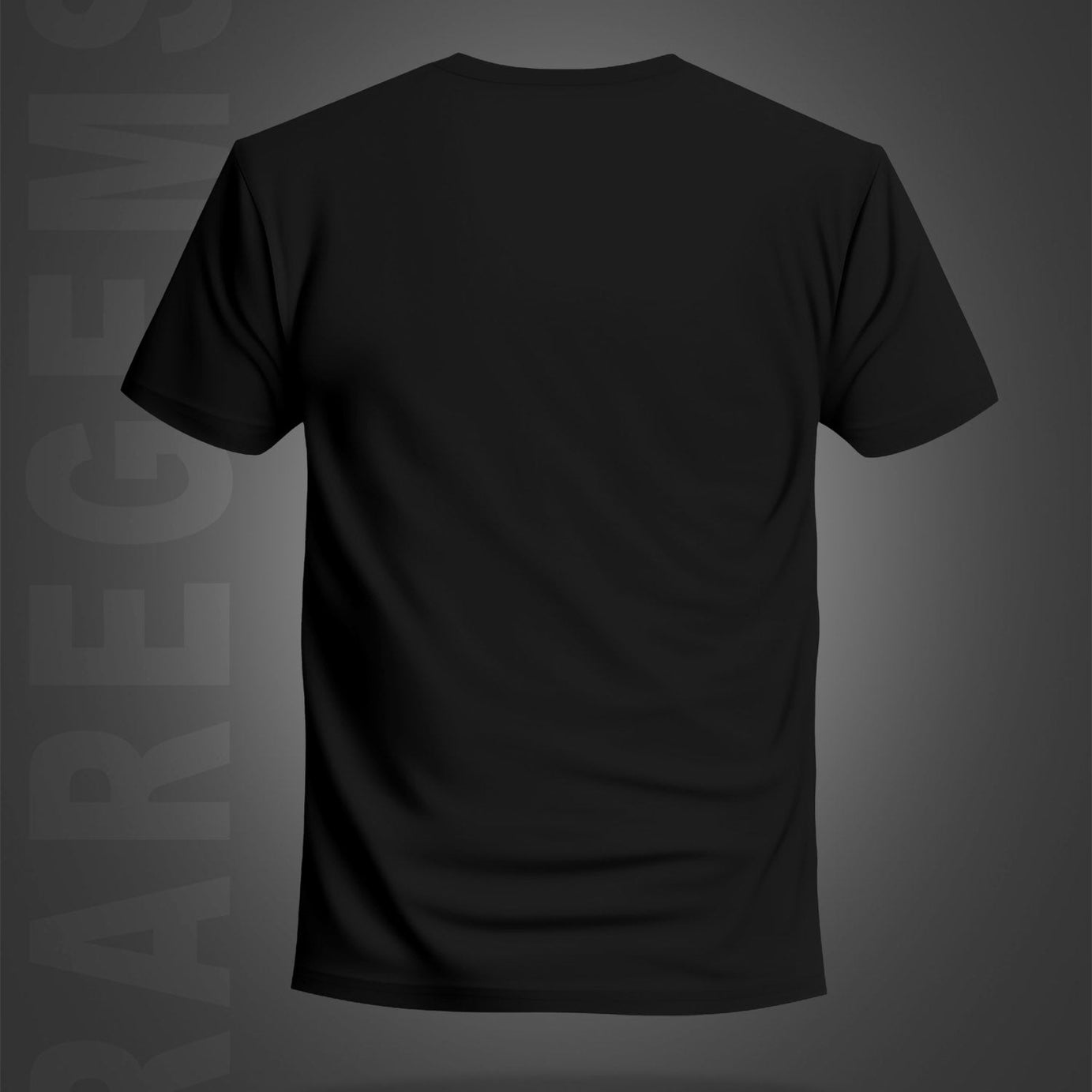 Black Half Sleeves Round Neck Never Give Up And Stay Strong Printed Regular T-Shirt