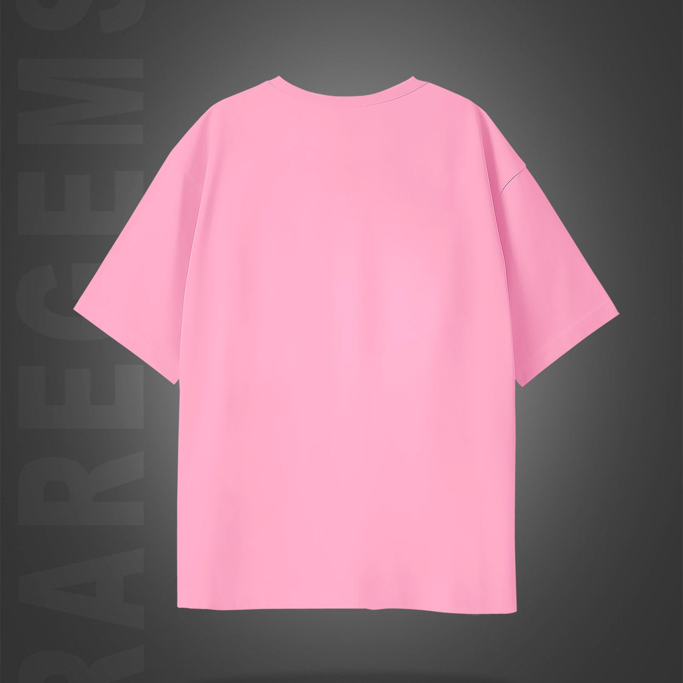 Pink Half Sleeve Don't Forget To Smile Printed Oversized T-Shirt