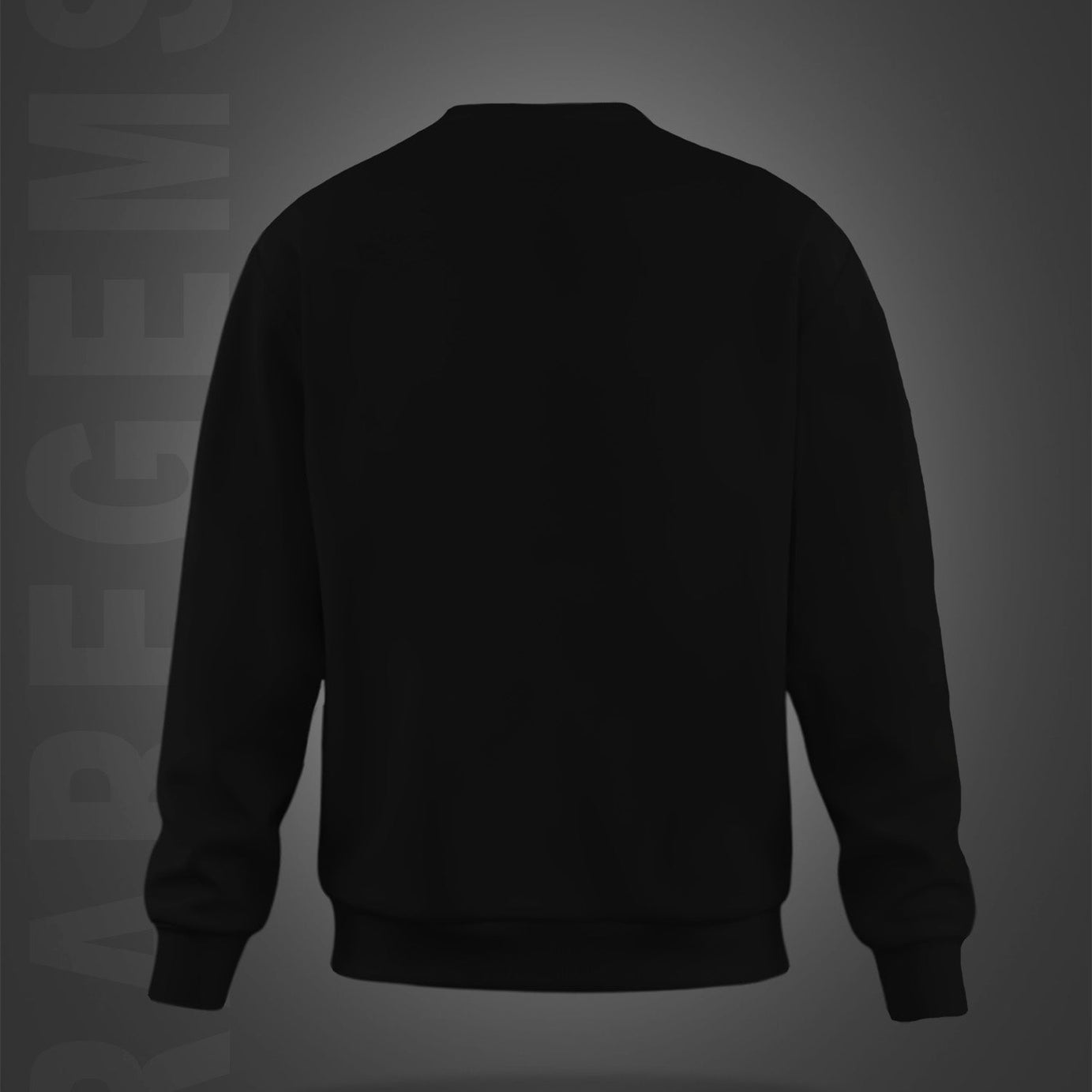 Black Round Neck Three Girls And Two Skulls Printed Sweatshirt