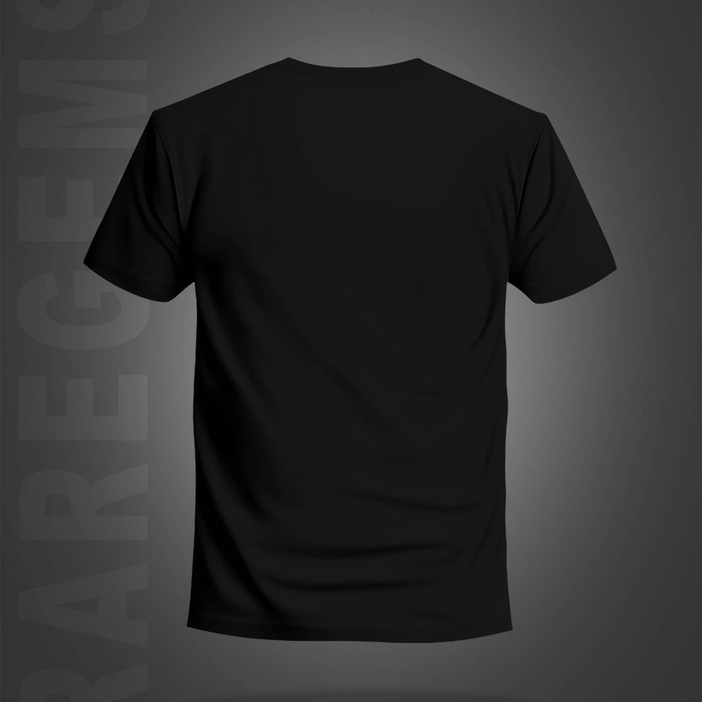 Black Half Sleeve Round Neck Skulls And Roses Printed Regular T-Shirt