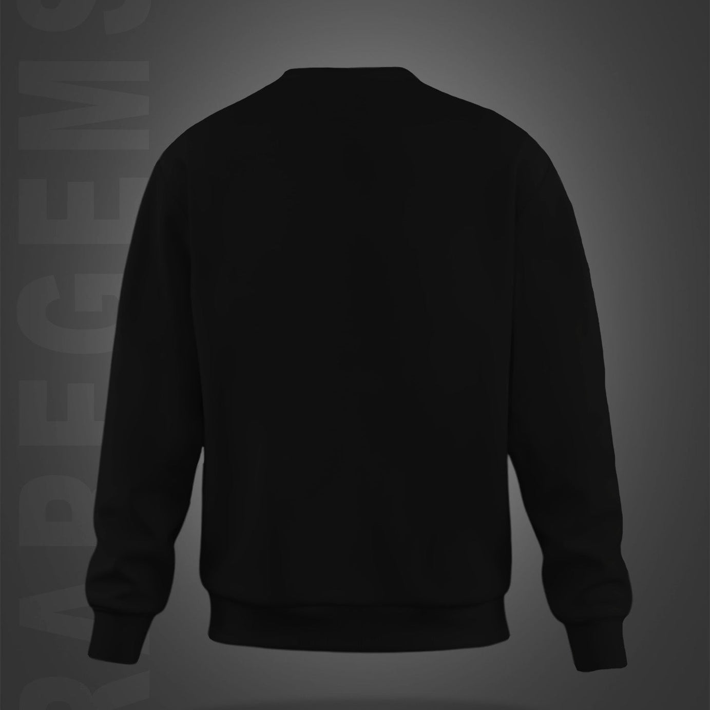 Black Round Neck Roman Kings Printed Sweatshirt