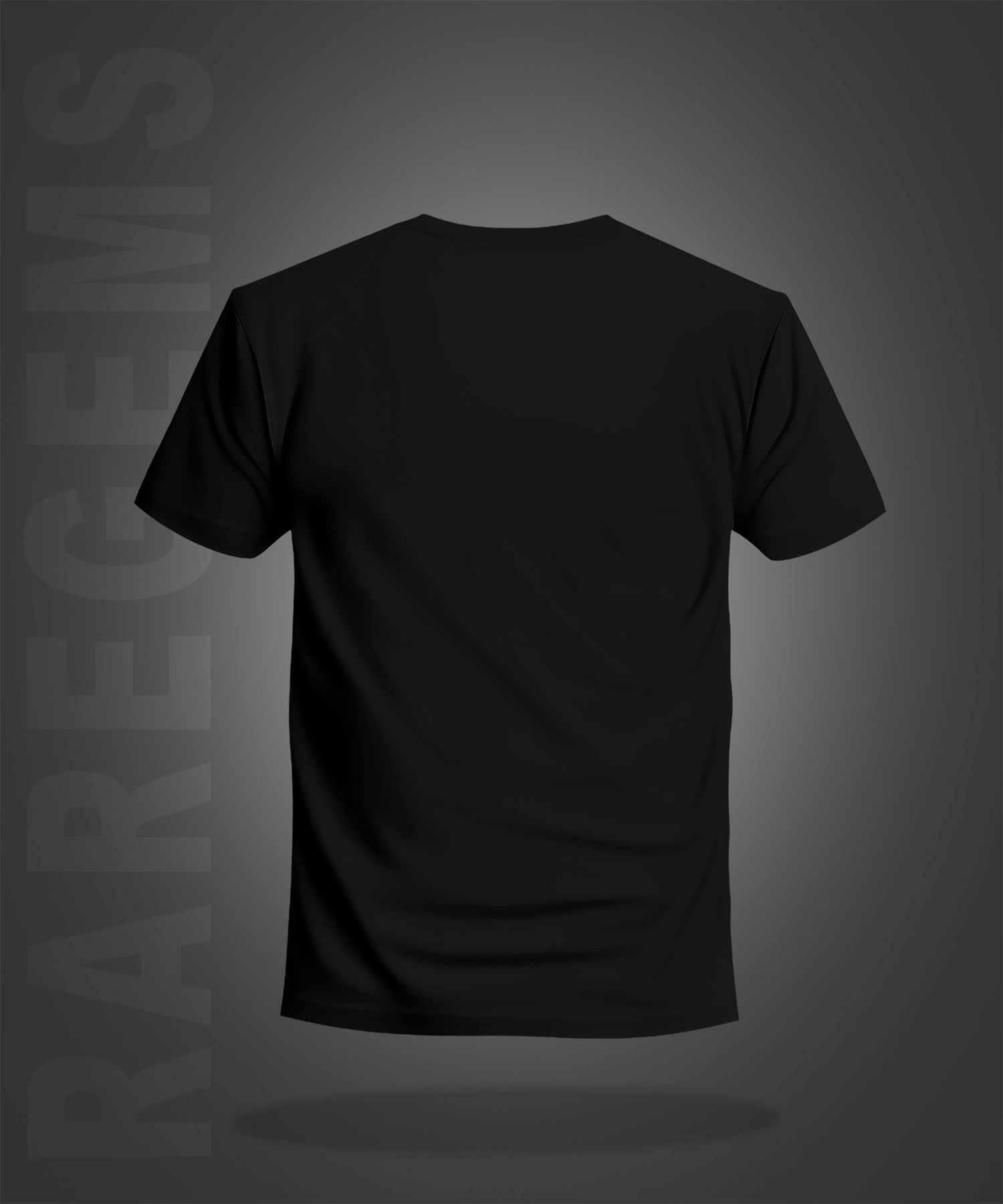 Black Half Sleeve Round Neck Burn The Past Phoenix Printed Regular T-Shirt