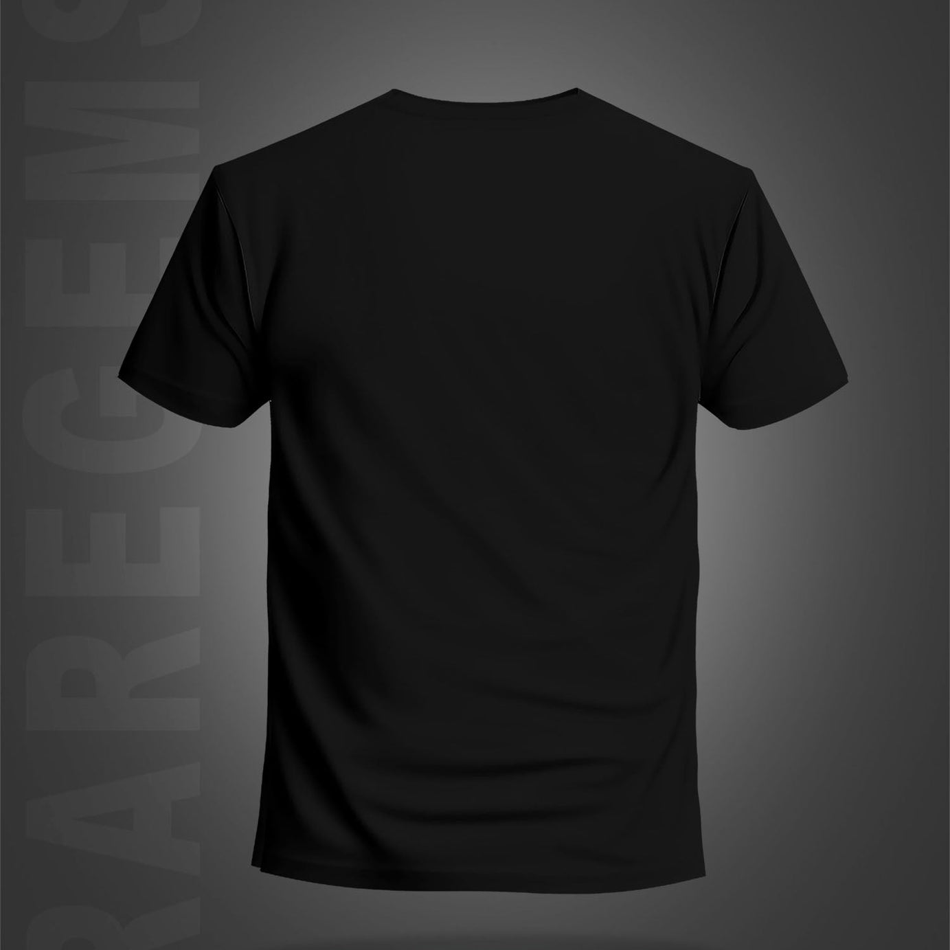 Black Half Sleeve Round Neck Four Bikers Printed Regular T-Shirt