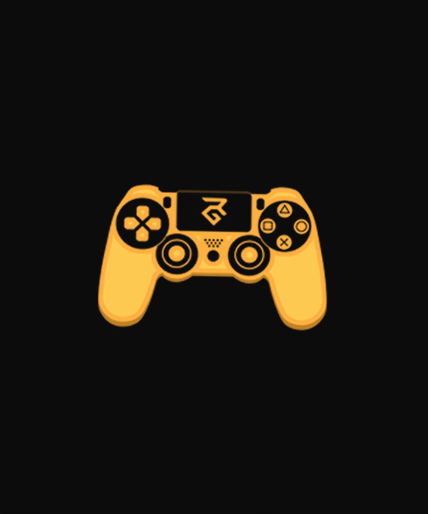Black Half Sleeve Round Neck Gaming Remote Printed Oversized T-Shirt