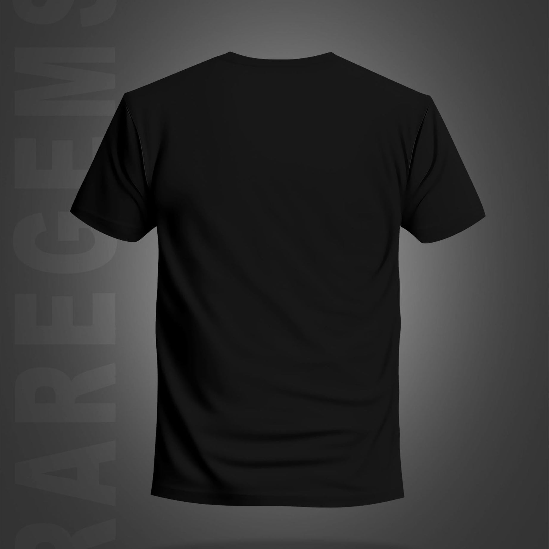 Black Half Sleeve Round Neck Cool Skeleton With Gun Printed Regular T-Shirt