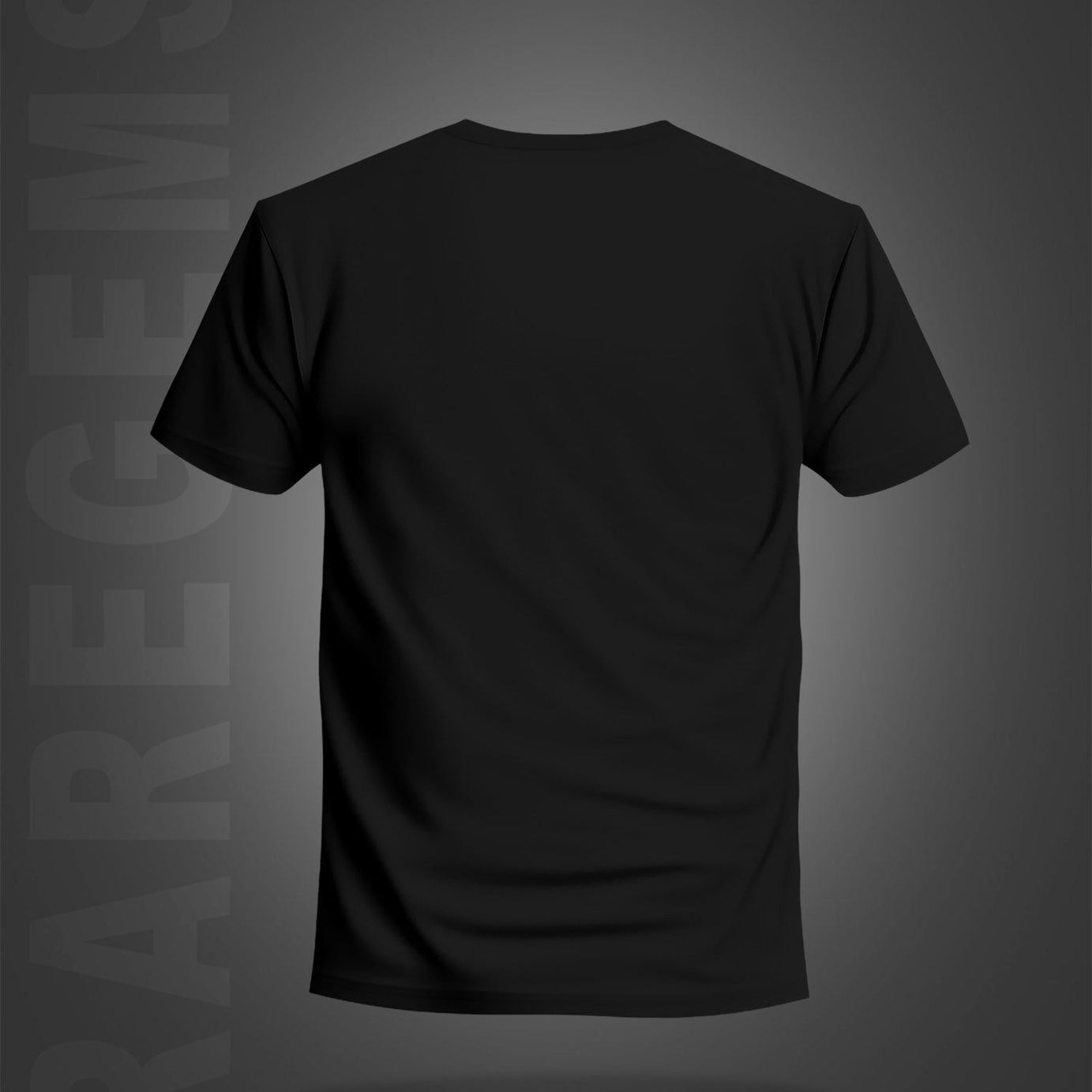 Black Half Sleeve Round Neck Beautiful Sun And Moon Printed Regular T-Shirt