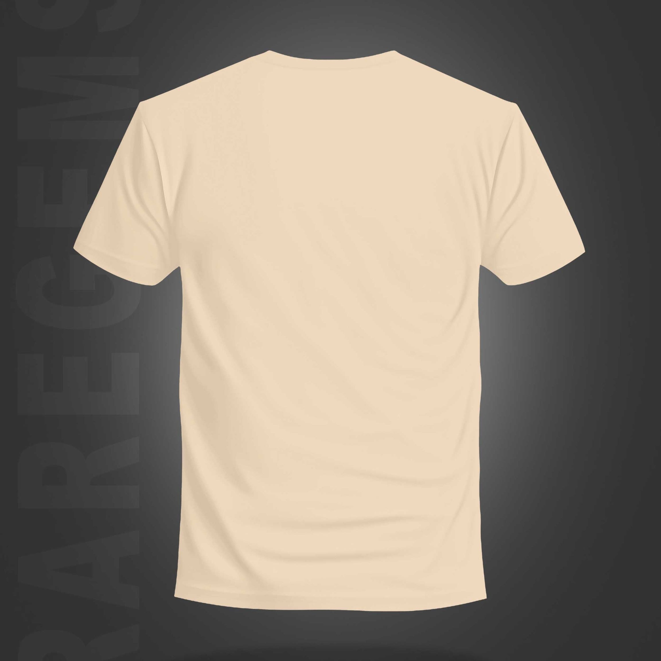 Beige Half Sleeve Round Neck Snake With Roses Printed Regular T-Shirt