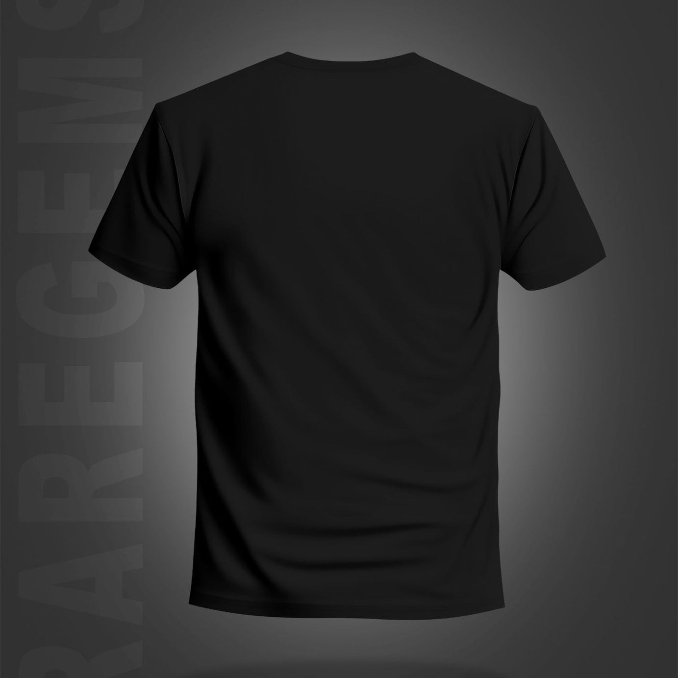 Black Half Sleeve Round Neck Scribble Art Texas Printed Regular T-Shirt