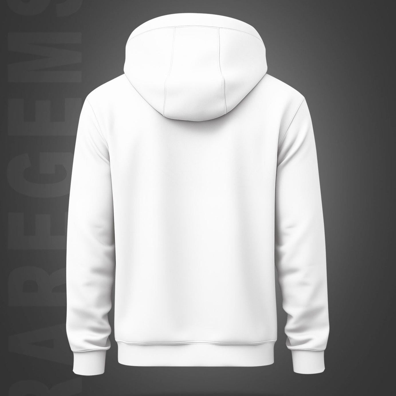 White Black Dolphins Printed Regular Hoodie