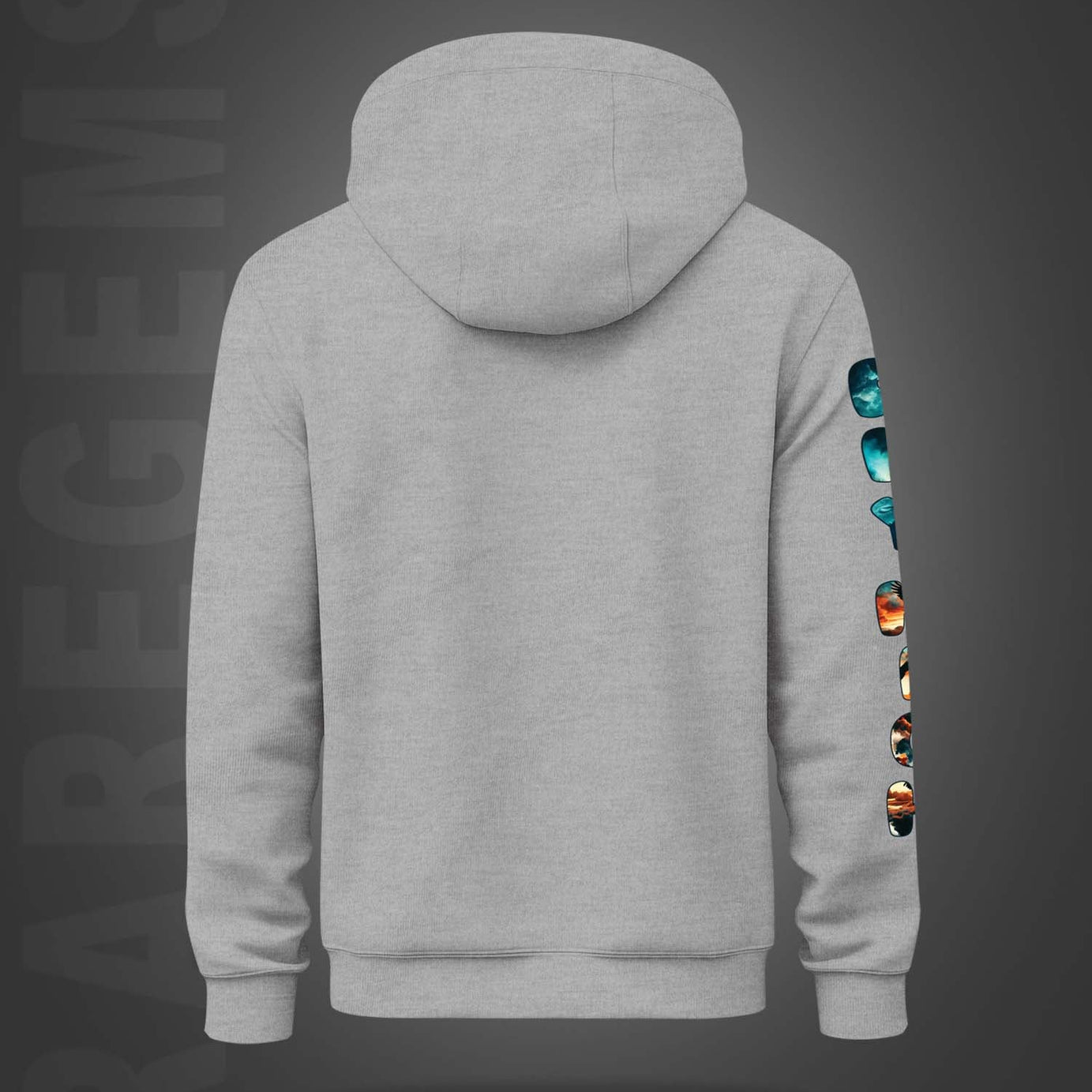 White Eagle With Fly High Printed Regular Hoodie