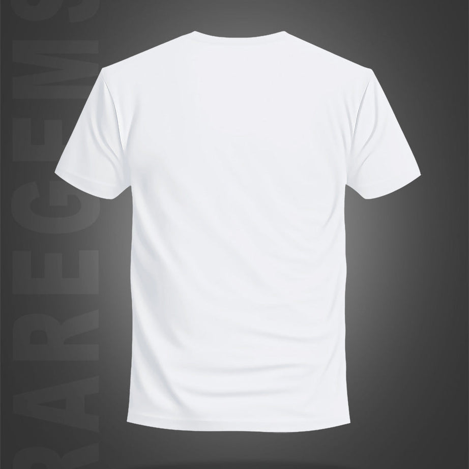 White Half Sleeve Round Neck Astronaut Printed Regular T-Shirt