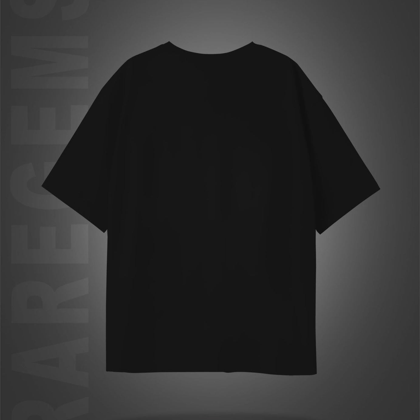 Black Half Sleeve Round Neck Persian Kings Printed Oversized T-Shirt