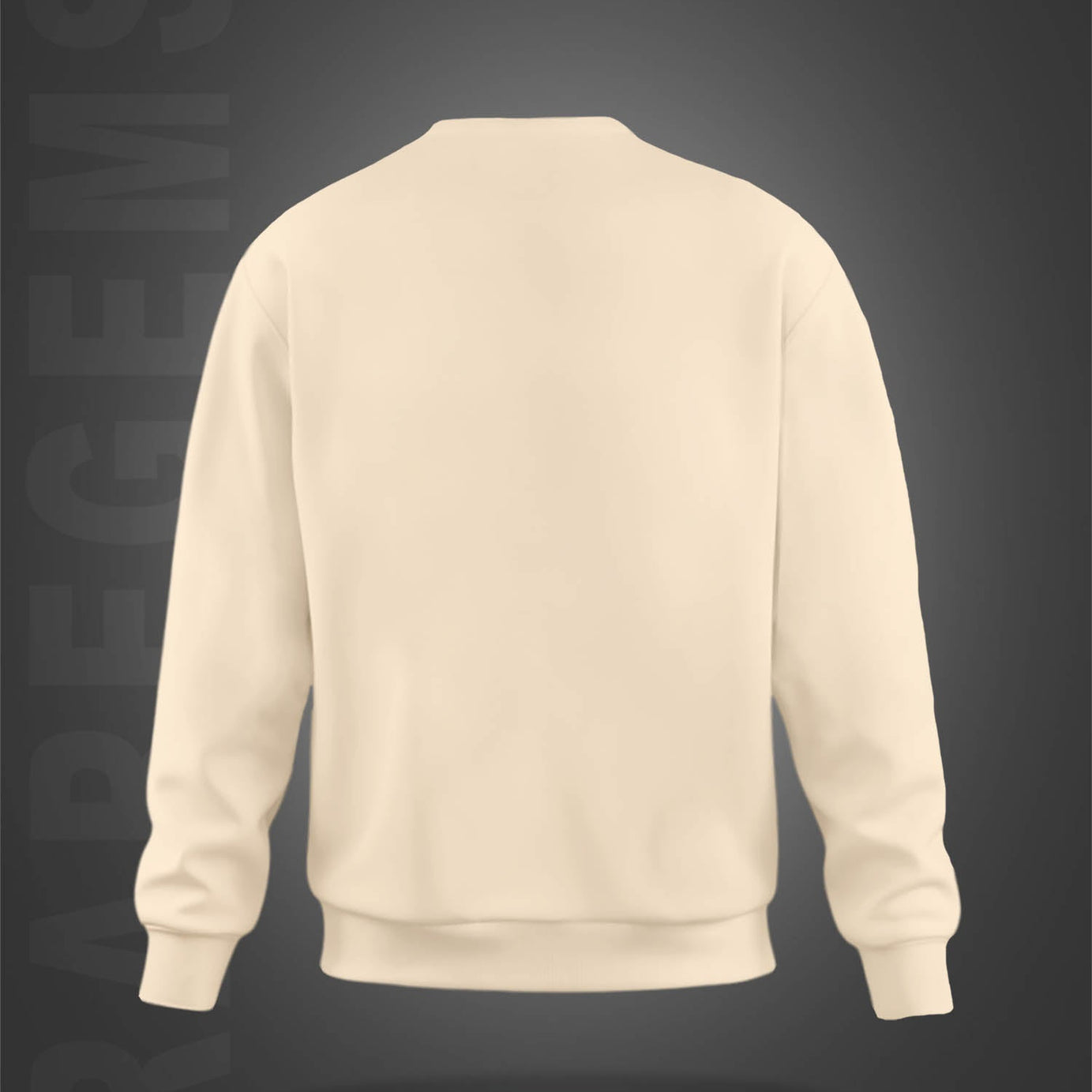 Beige Round Neck Persian Kings Printed Sweatshirt