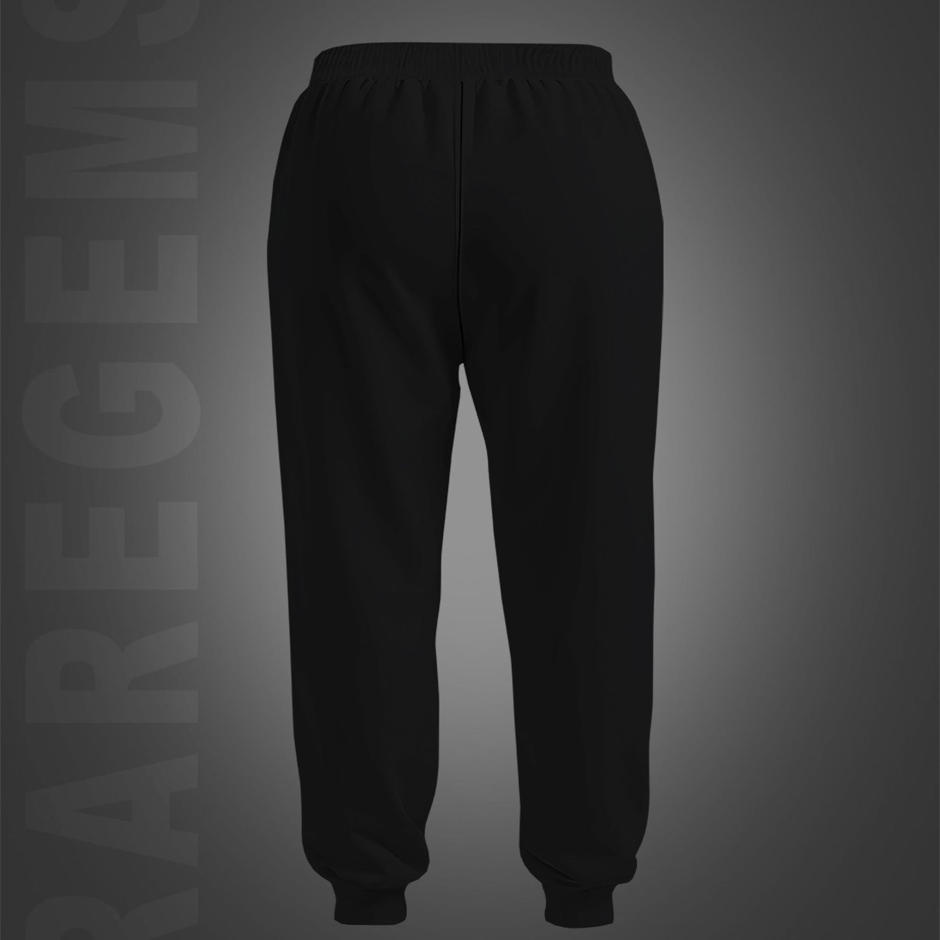 Black Hell Calling Skull Printed Joggers