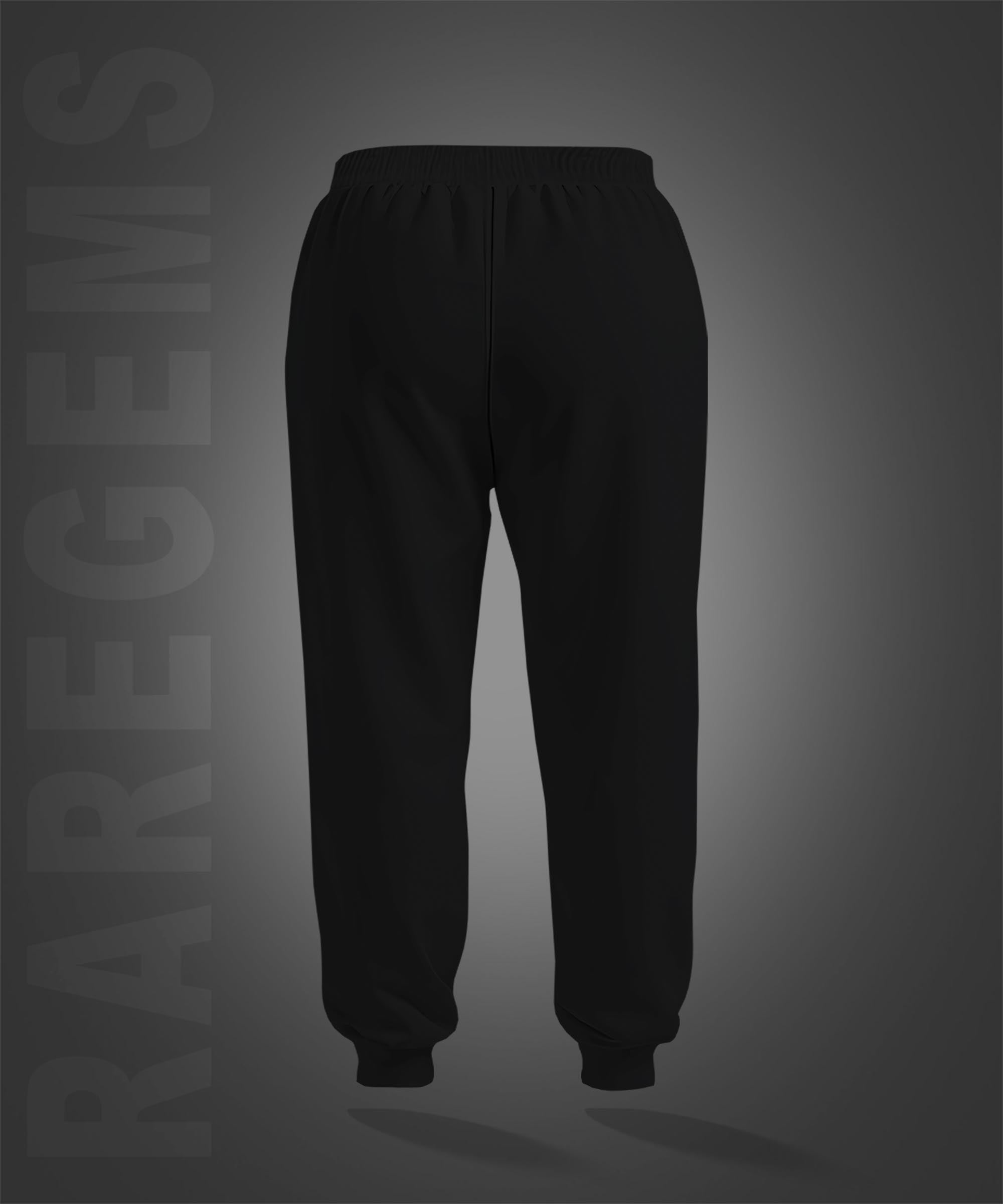 Black Hell Calling Skull Printed Joggers