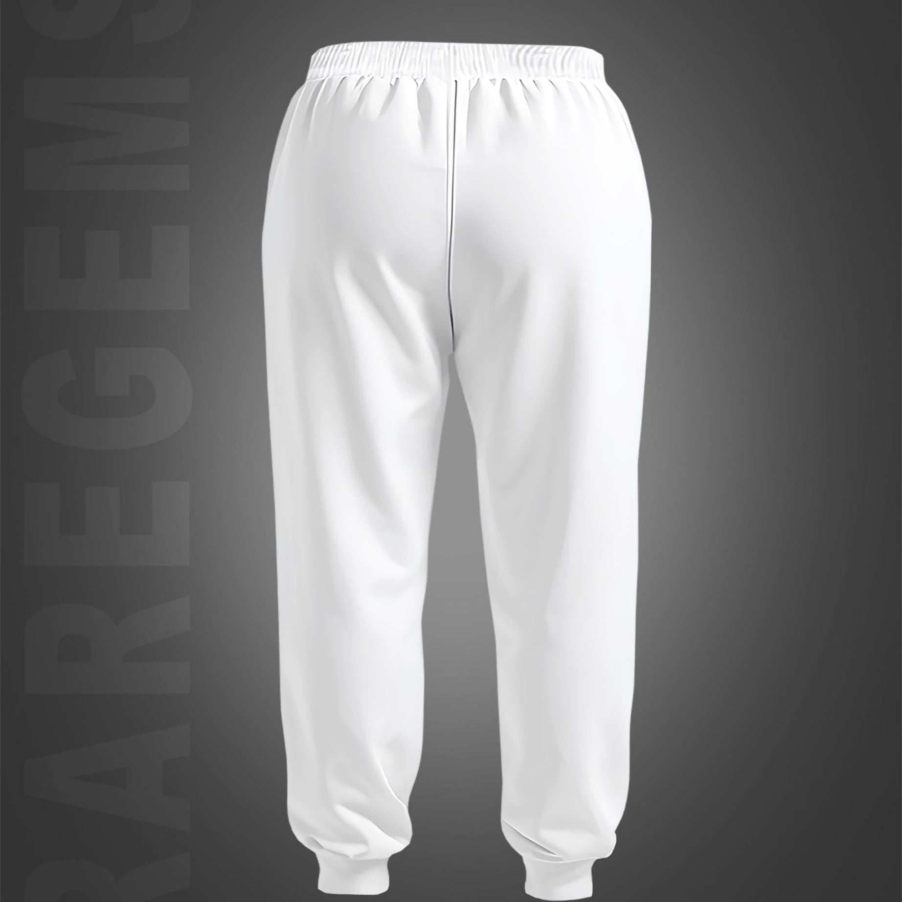 White Chess Board Squares Printed Joggers