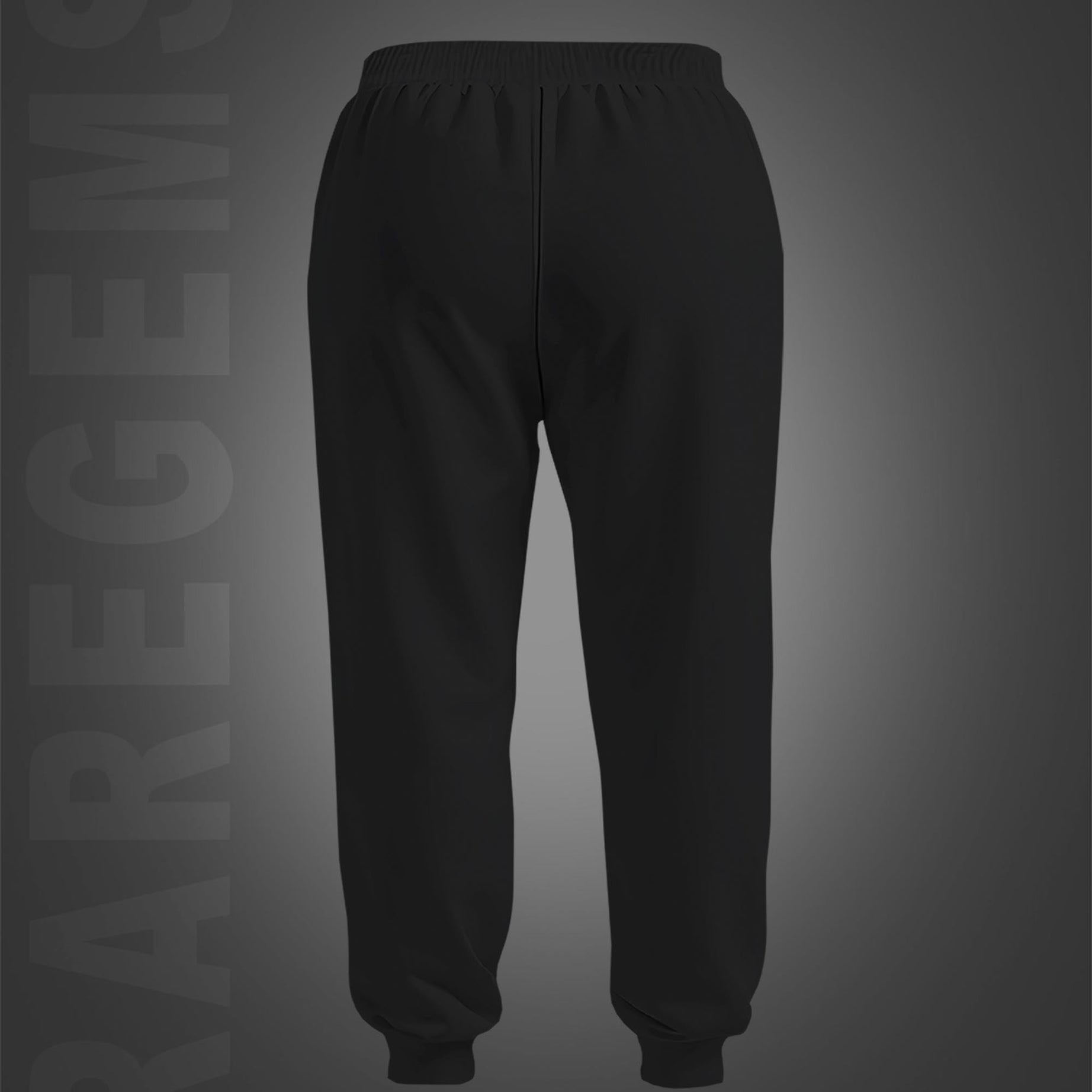 Black Three Girls Two Skulls Printed Joggers