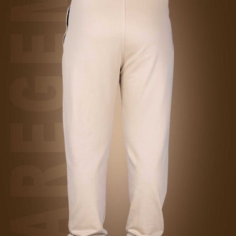 Beige Panda Printed Joggers