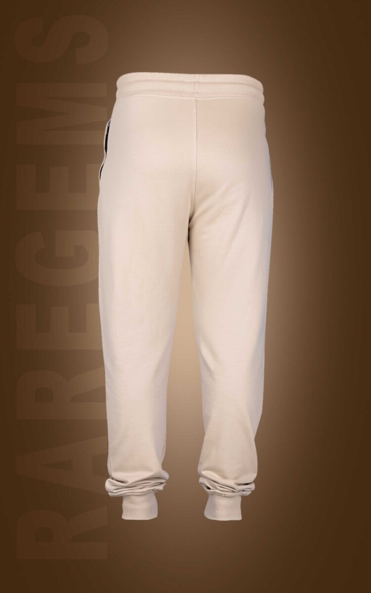 Beige Panda Printed Joggers