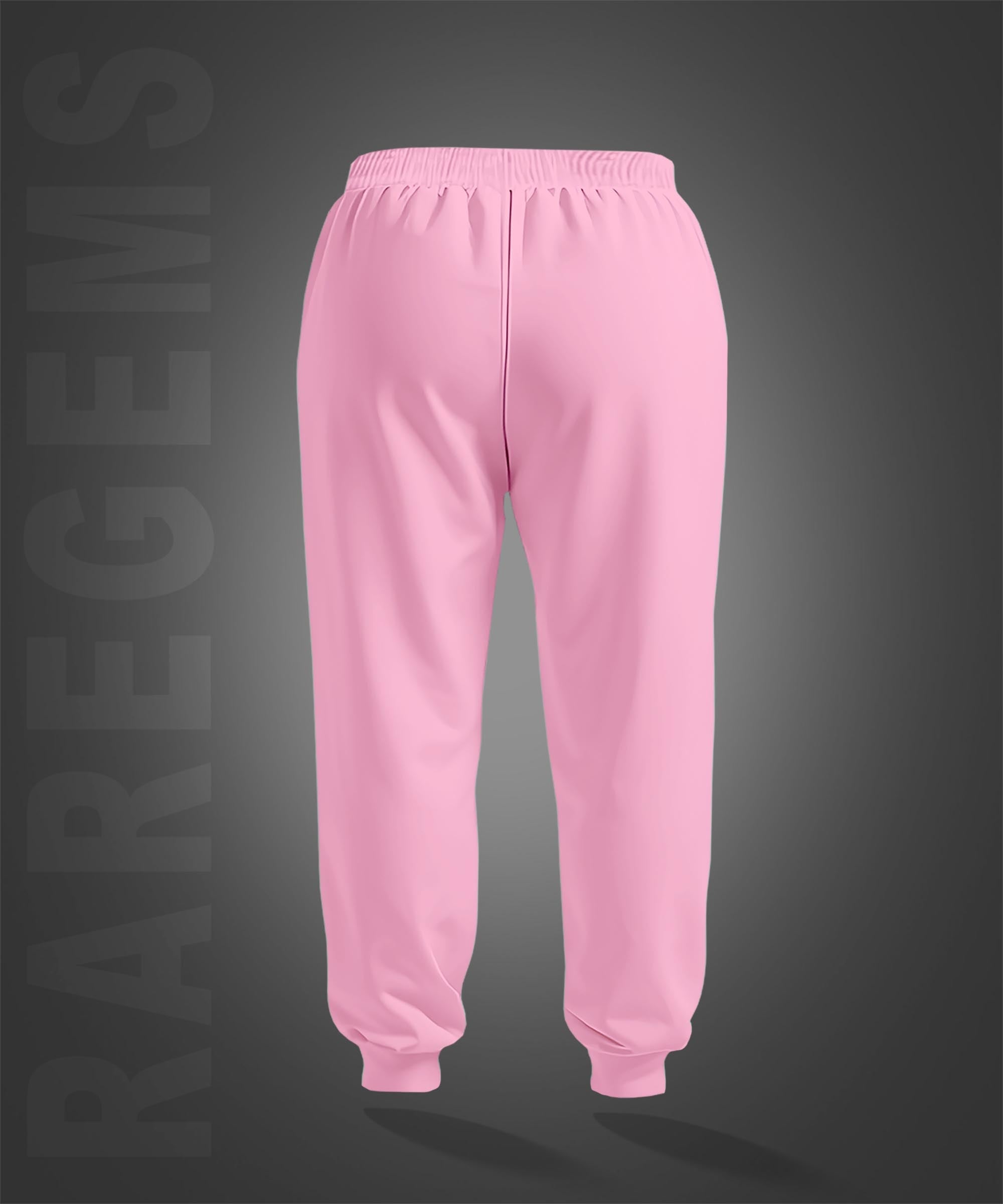 Pink Social Media Slangs Printed Joggers