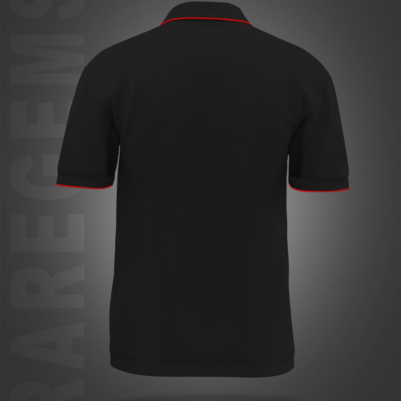 Black Eagle And American Flag Printed Polo T-Shirt