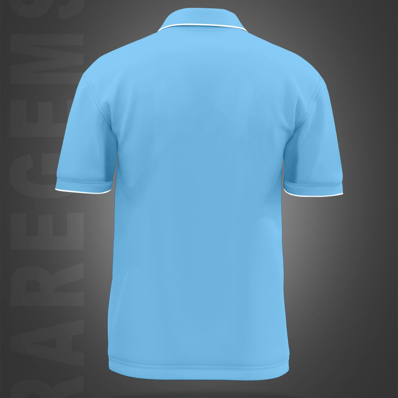 Sky Blue Horse Printed Polo T-Shirt