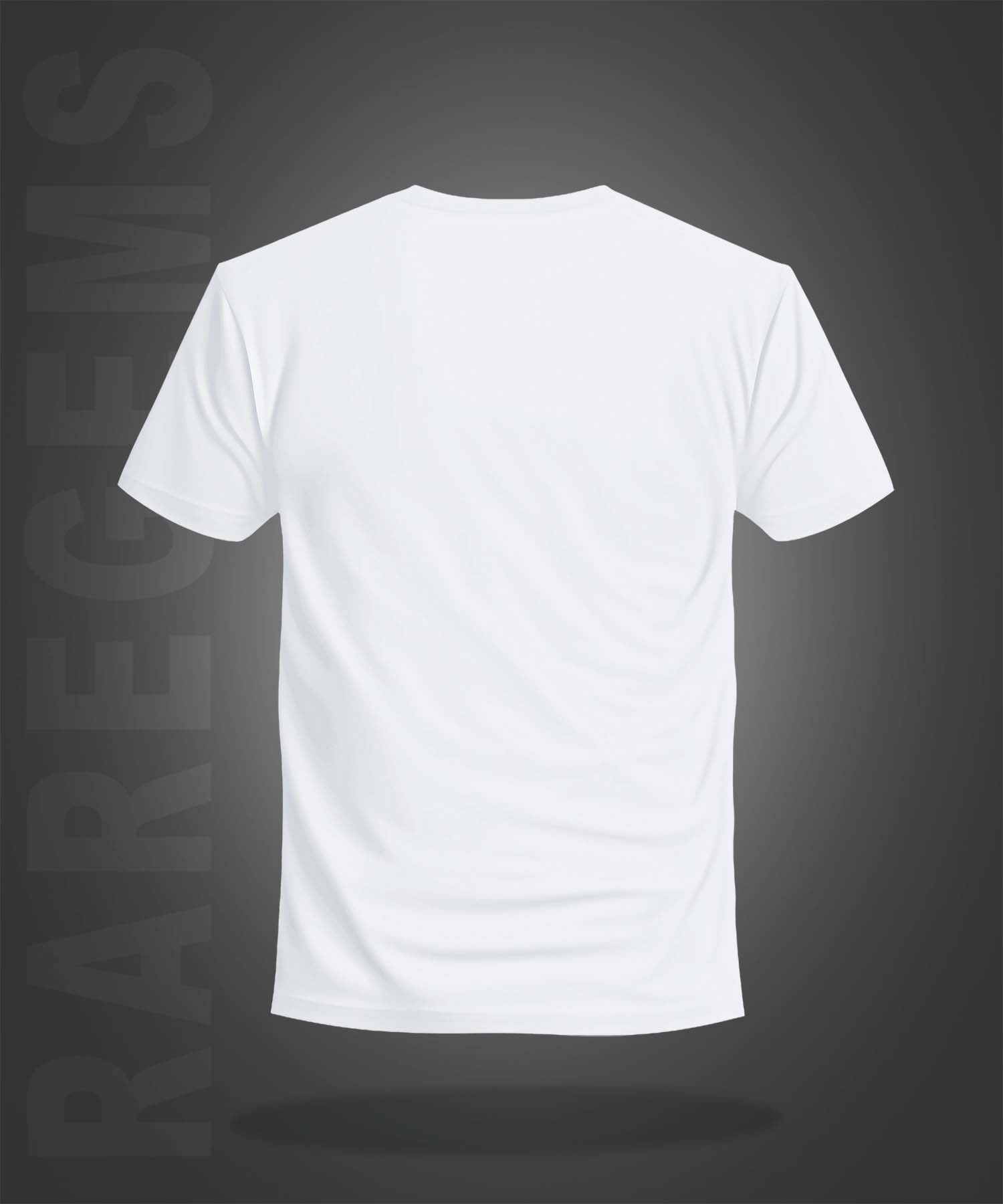 White Half Sleeve Round Neck Inspirational Quotes Printed Regular T-Shirt