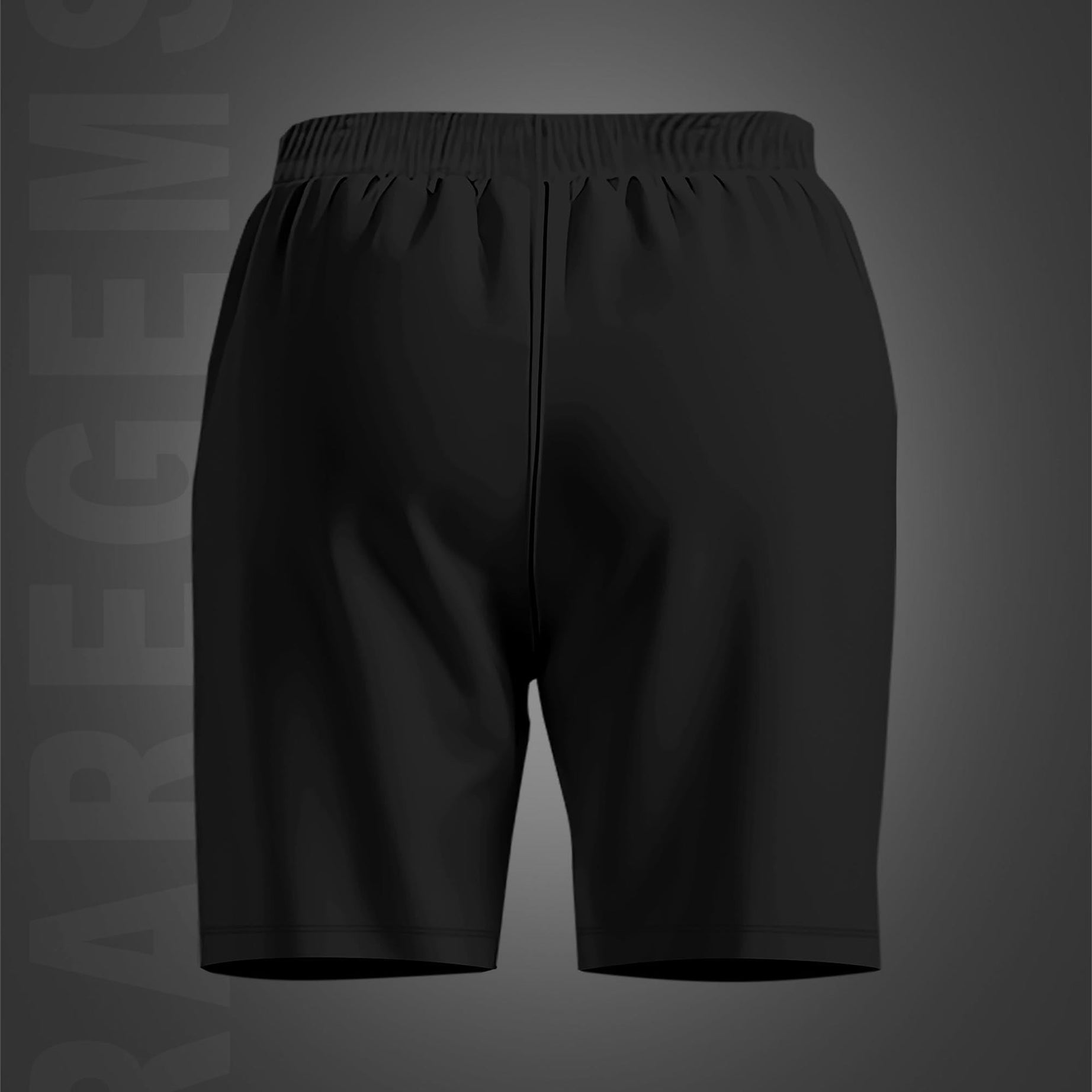 Black Cool And Modern Teddy Printed Shorts