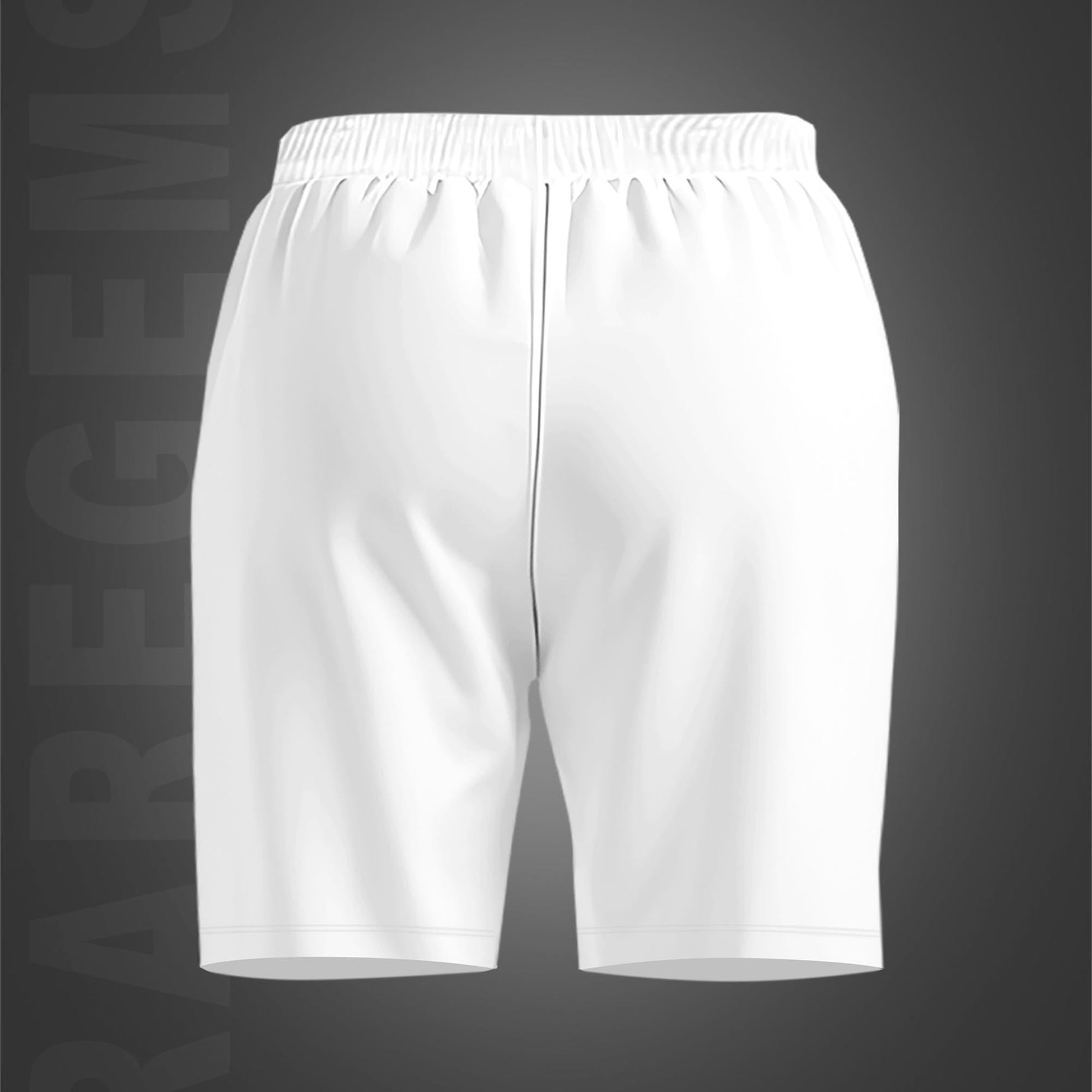 White Skeleton Reader Printed Shorts