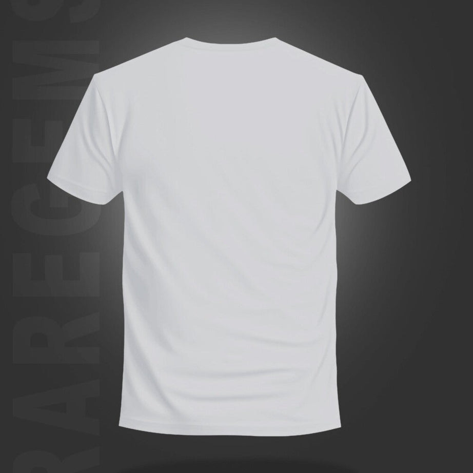 White Half Sleeve Round Neck Rainbow Foil Phoenix Printed Regular T-Shirt