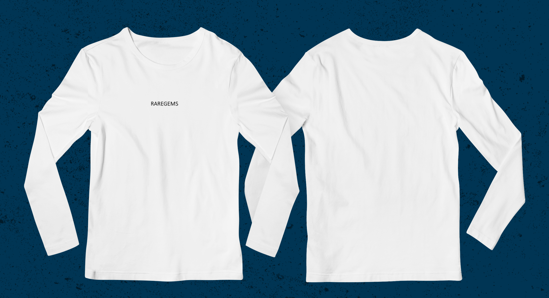 White Green Full Sleeves Basic T-Shirt