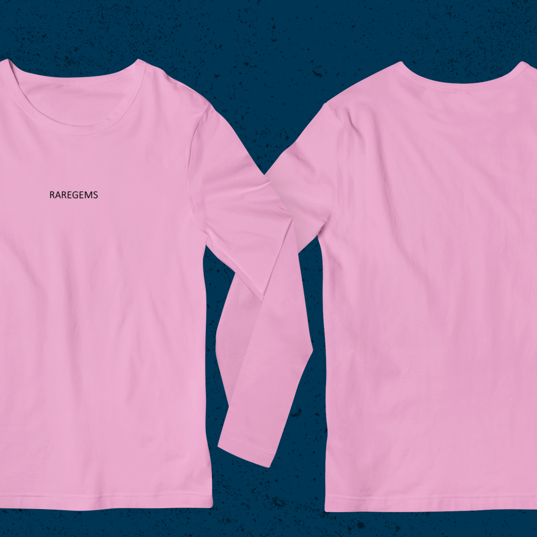 Pink Full Sleeves Basic T-Shirt