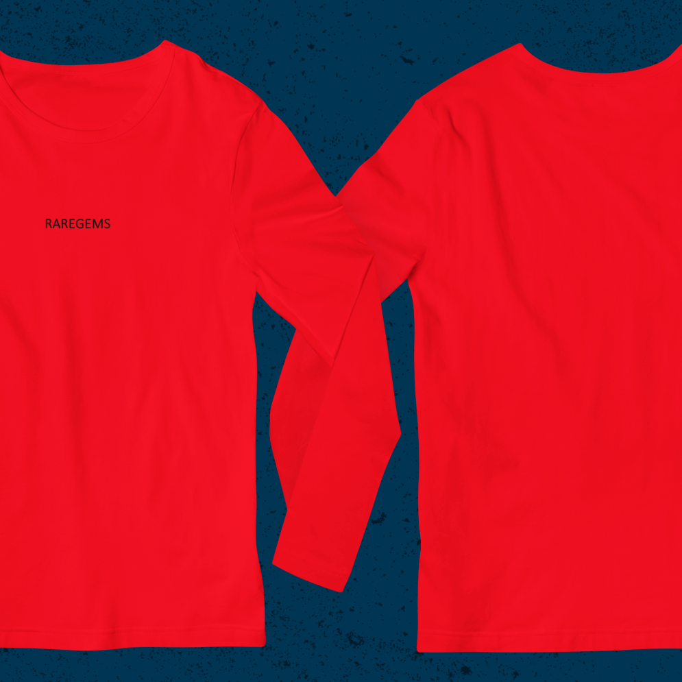 Red Full Sleeves Basic T-Shirt