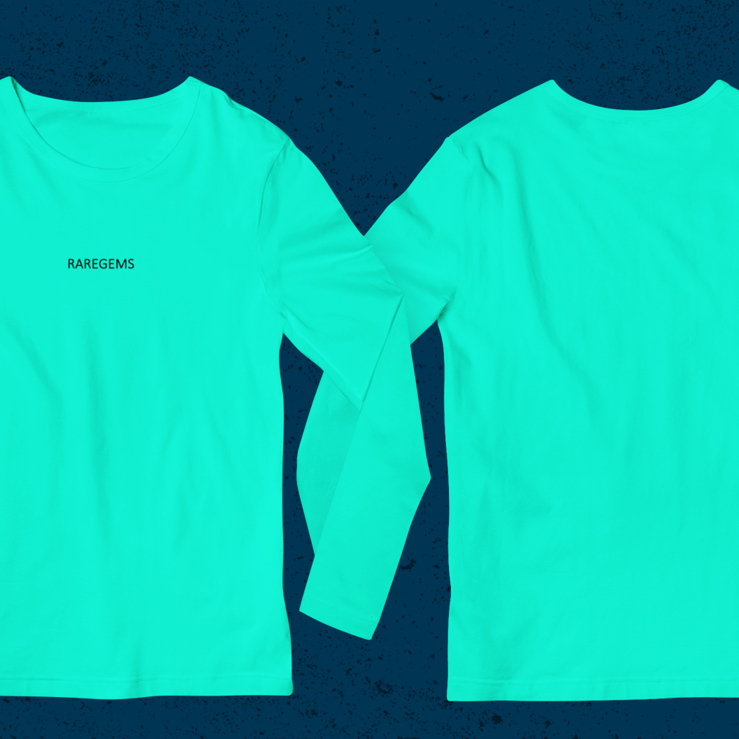 Mint Green Full Sleeves Basic T-Shirt