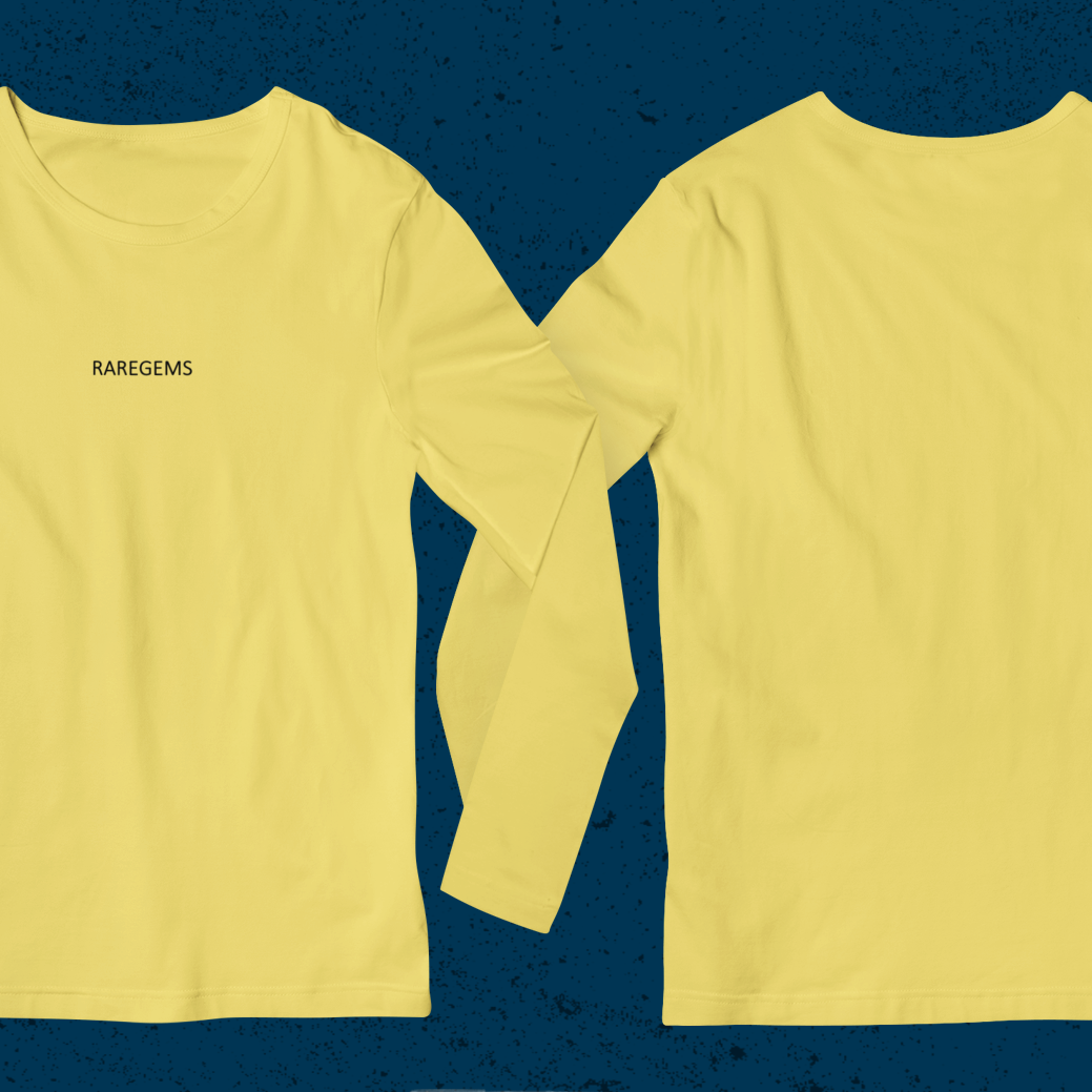 Yellow Green Full Sleeves Basic T-Shirt