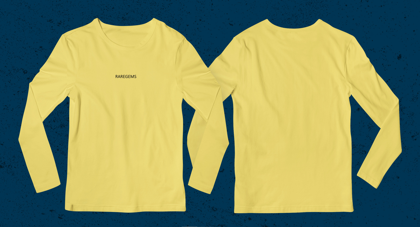 Yellow Green Full Sleeves Basic T-Shirt